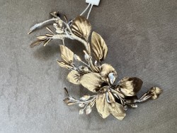 Bronze floral hair clip 