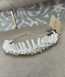 Clear Quartz bridal tiara 