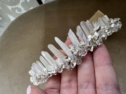 Clear Quartz bridal tiara 